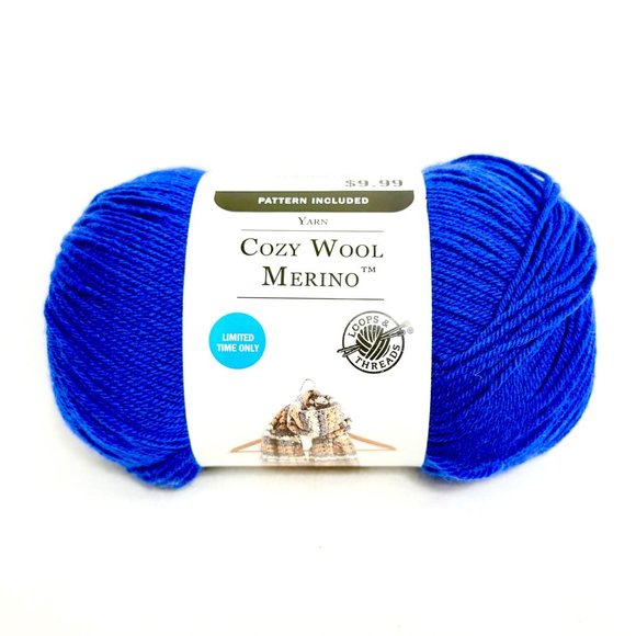 Cozy Wool Merino Yarn Skeins by Loops & Threads - Four Color Lot - Picture 2 of 10